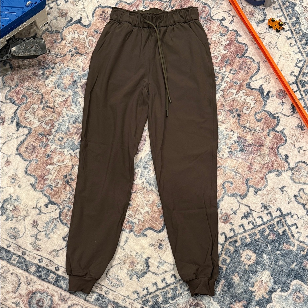 Dark olive green women’s joggers
